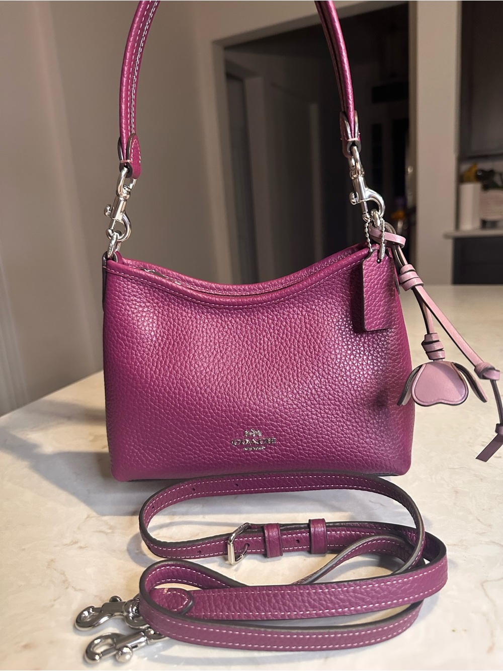 Coach Laurel Small Shoulder Bag With Charm
